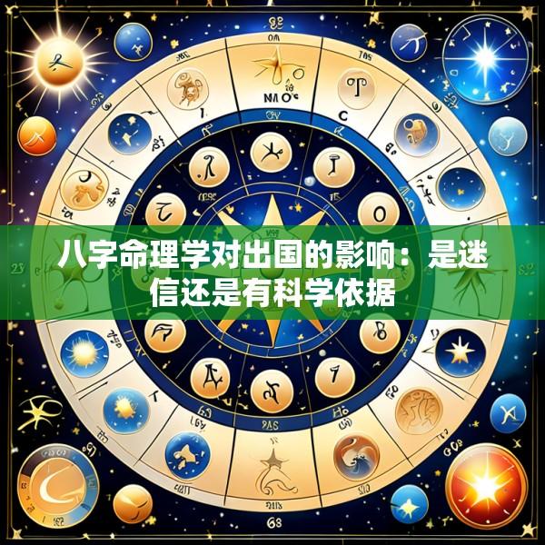 八字命理学对出国的影响：是迷信还是有科学依据