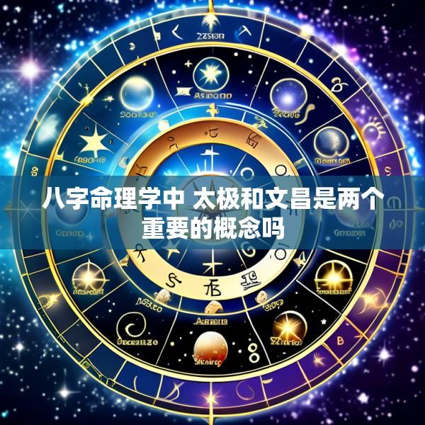 八字命理学中 太极和文昌是两个重要的概念吗