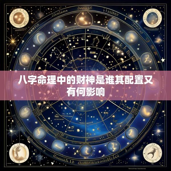 八字命理中的财神是谁其配置又有何影响