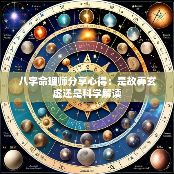 八字命理师分享心得：是故弄玄虚还是科学解读
