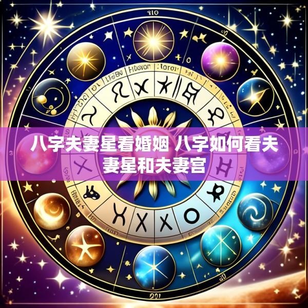 八字夫妻星看婚姻 八字如何看夫妻星和夫妻宫