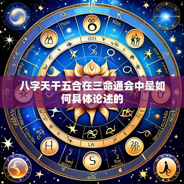 八字天干五合在三命通会中是如何具体论述的