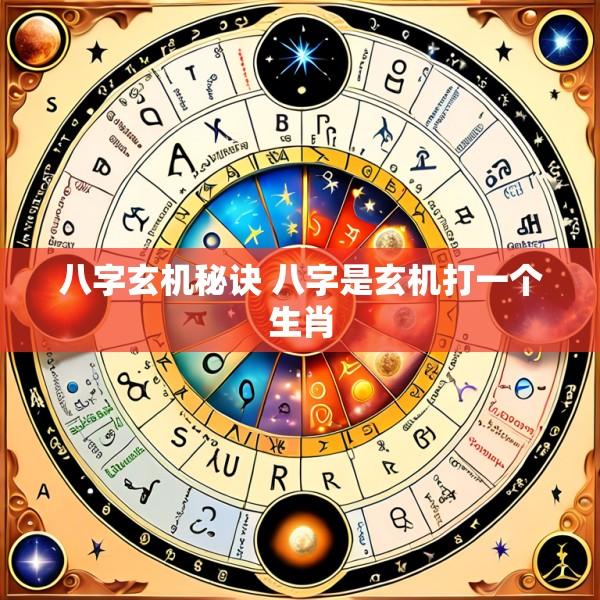 八字玄机秘诀 八字是玄机打一个生肖