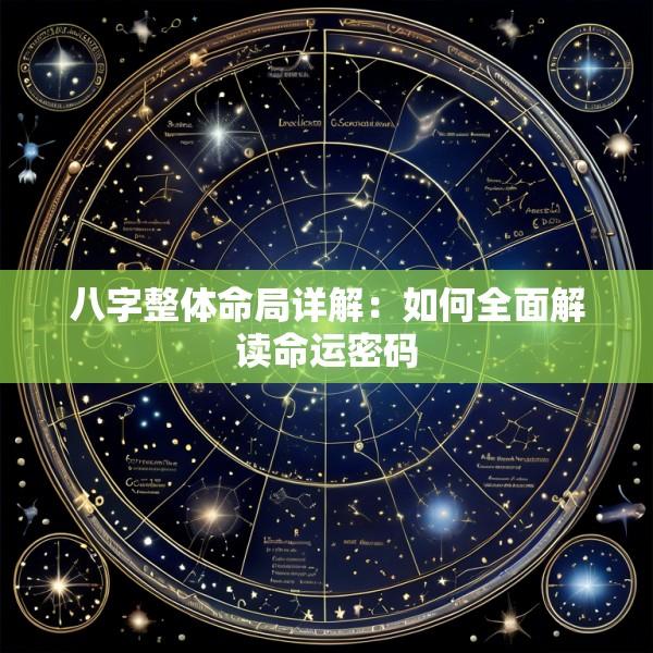 八字整体命局详解：如何全面解读命运密码
