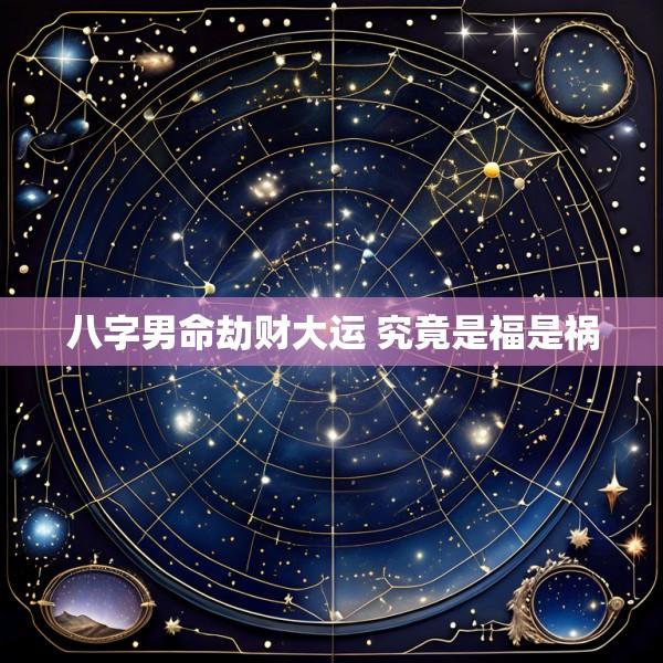 八字男命劫财大运 究竟是福是祸