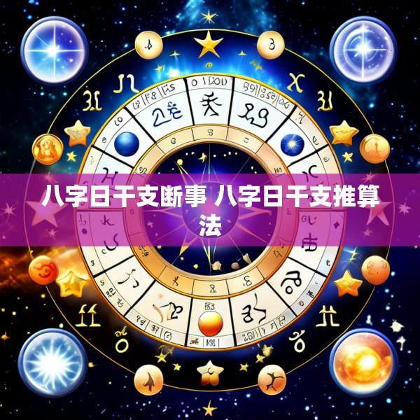 八字日干支断事 八字日干支推算法