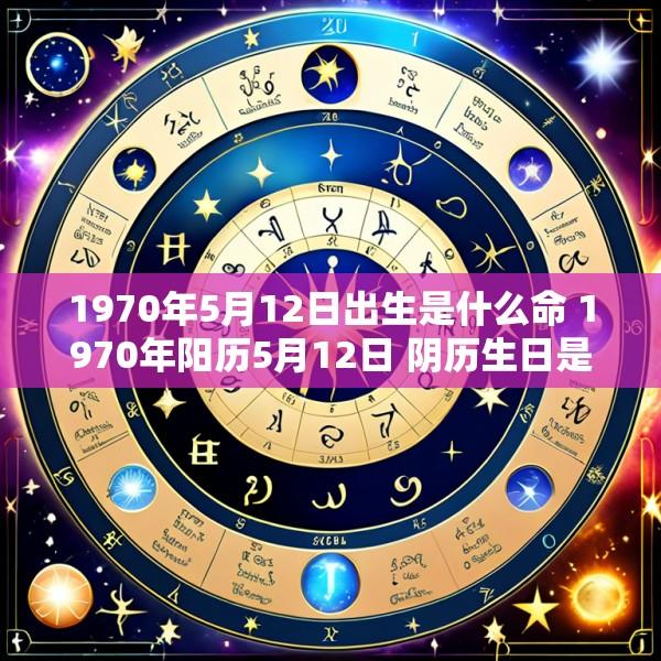 1970年5月12日出生是什么命 1970年阳历5月12日 阴历生日是多少