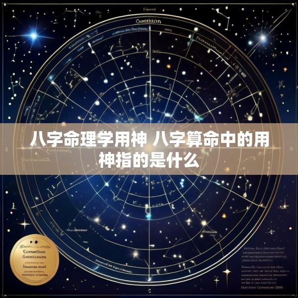 八字命理学用神 八字算命中的用神指的是什么