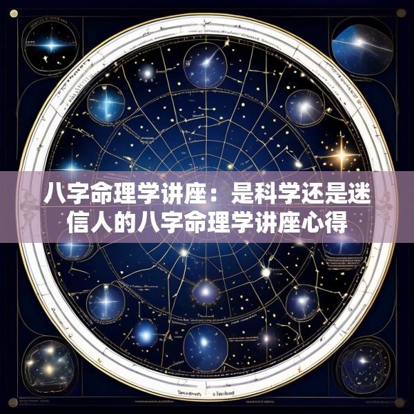 八字命理学讲座：是科学还是迷信人的八字命理学讲座心得