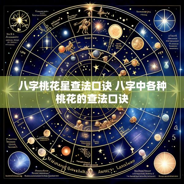 八字桃花星查法口诀 八字中各种桃花的查法口诀
