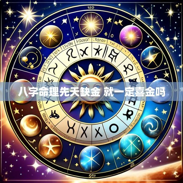八字命理先天缺金 就一定喜金吗