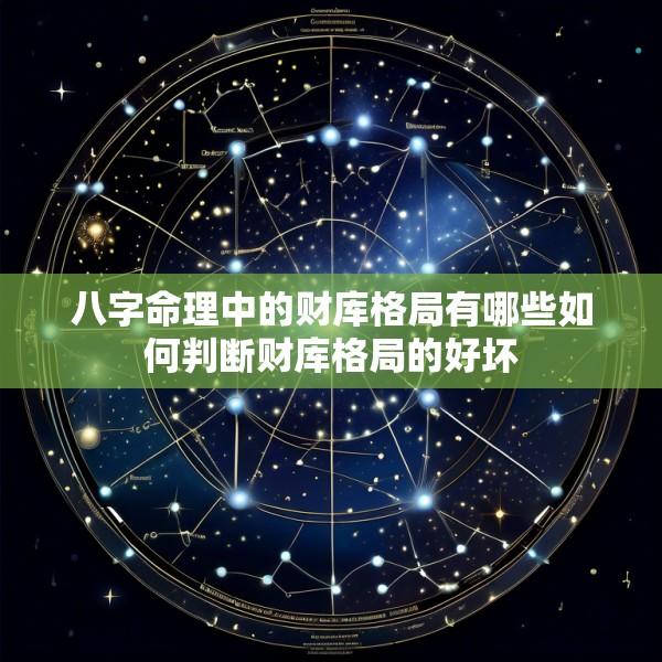 八字命理中的财库格局有哪些如何判断财库格局的好坏