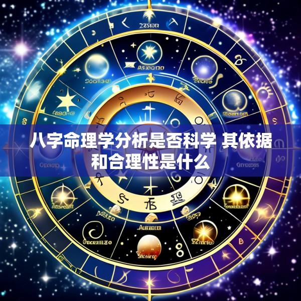 八字命理学分析是否科学 其依据和合理性是什么