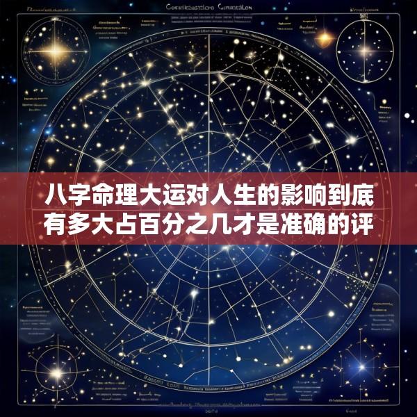 八字命理大运对人生的影响到底有多大占百分之几才是准确的评判标准