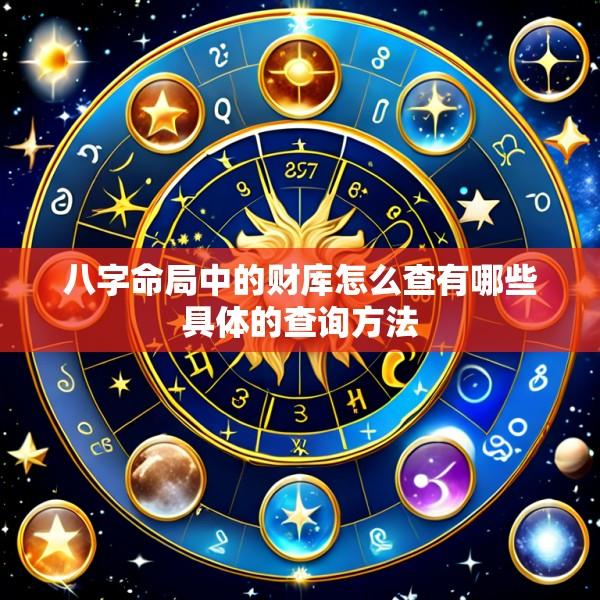 八字命局中的财库怎么查有哪些具体的查询方法