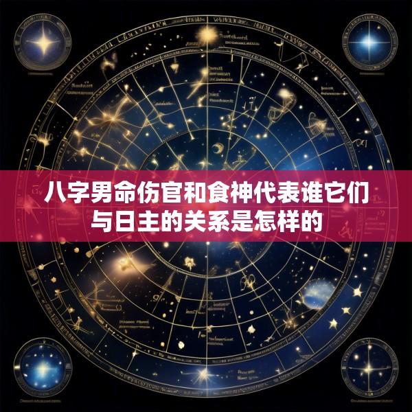 八字男命伤官和食神代表谁它们与日主的关系是怎样的