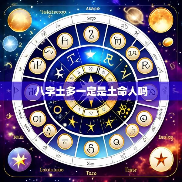 八字土多一定是土命人吗