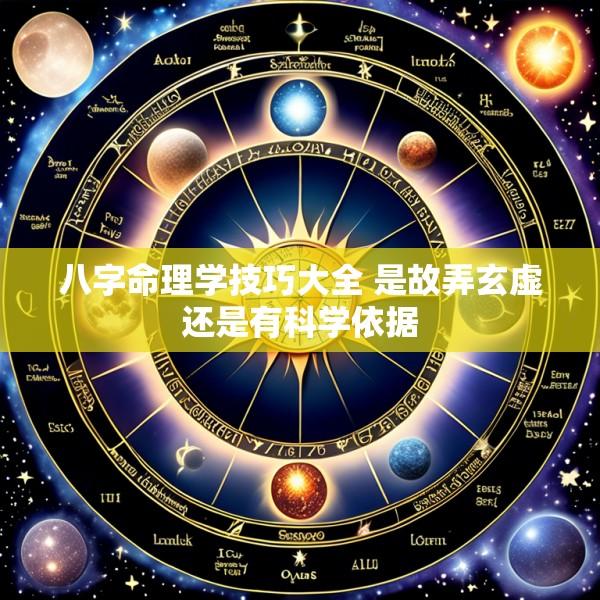 八字命理学技巧大全 是故弄玄虚还是有科学依据