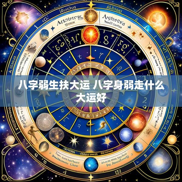 八字弱生扶大运 八字身弱走什么大运好
