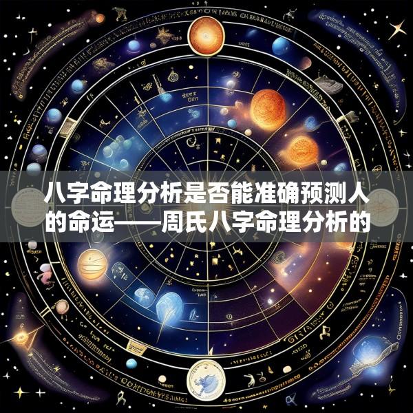 八字命理分析是否能准确预测人的命运——周氏八字命理分析的科学性探讨