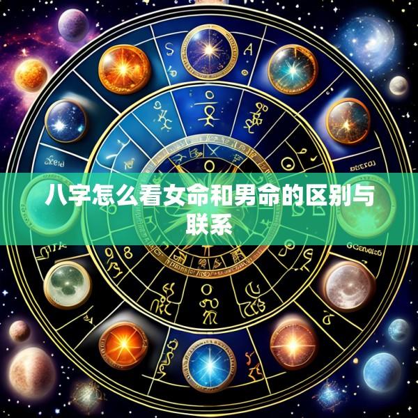 八字怎么看女命和男命的区别与联系