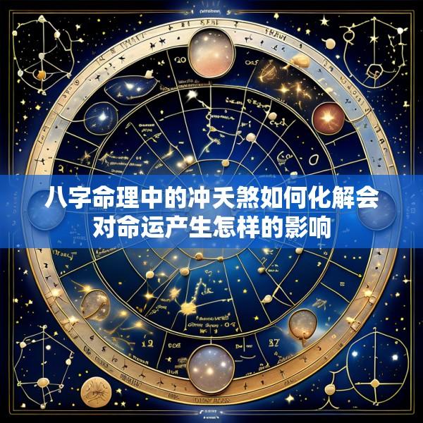 八字命理中的冲夭煞如何化解会对命运产生怎样的影响
