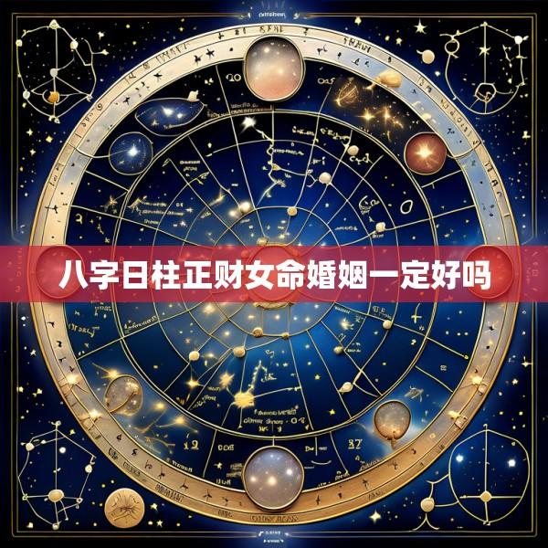 八字日柱正财女命婚姻一定好吗