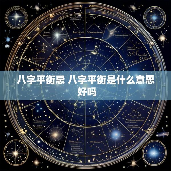 八字平衡忌 八字平衡是什么意思 好吗