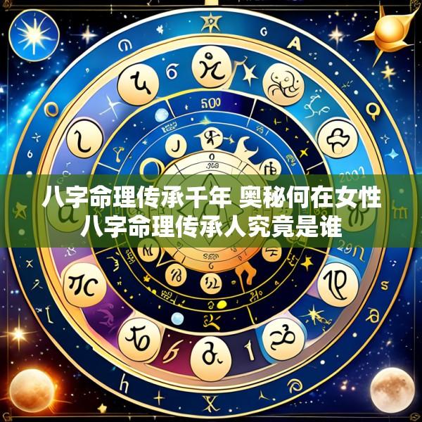 八字命理传承千年 奥秘何在女性八字命理传承人究竟是谁