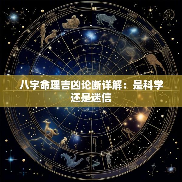 八字命理吉凶论断详解：是科学还是迷信
