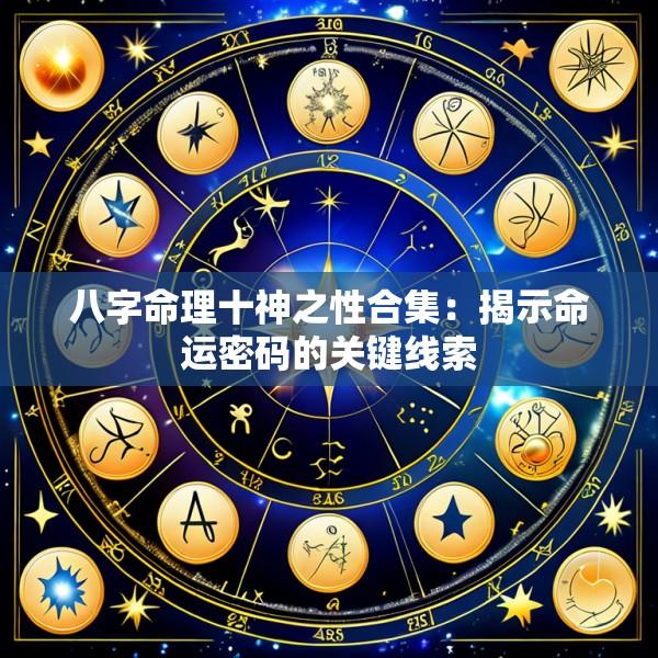 八字命理十神之性合集：揭示命运密码的关键线索