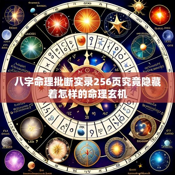 八字命理批断实录256页究竟隐藏着怎样的命理玄机
