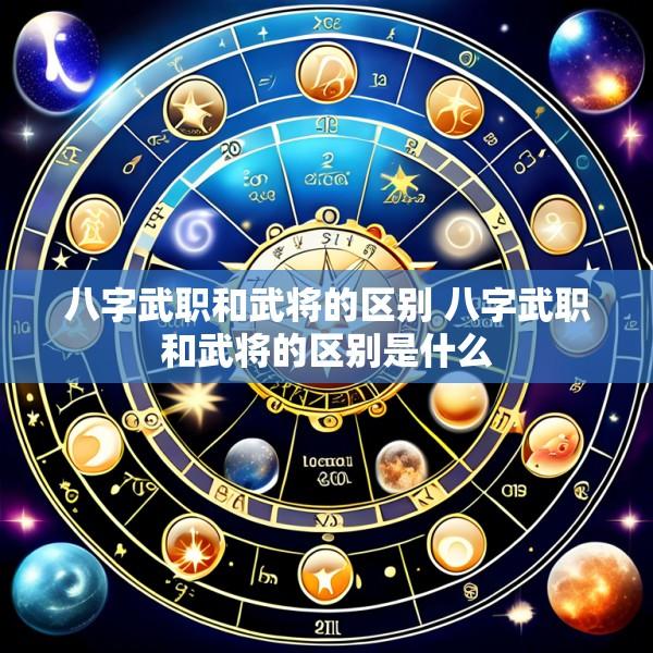 八字武职和武将的区别 八字武职和武将的区别是什么
