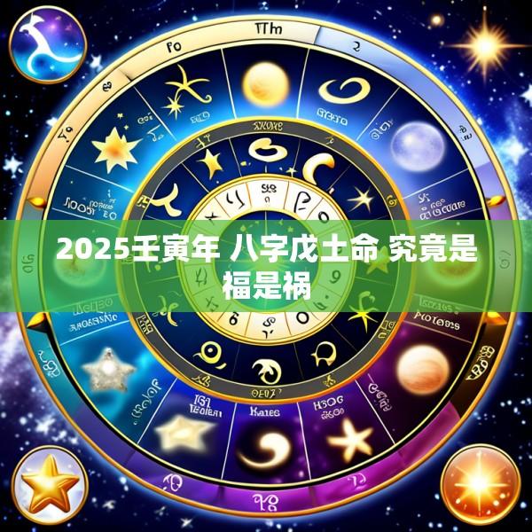 2025壬寅年 八字戊土命 究竟是福是祸