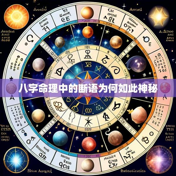 八字命理中的断语为何如此神秘