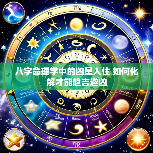 八字命理学中的凶星入住 如何化解才能趋吉避凶