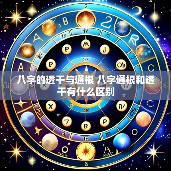 八字的透干与通根 八字通根和透干有什么区别