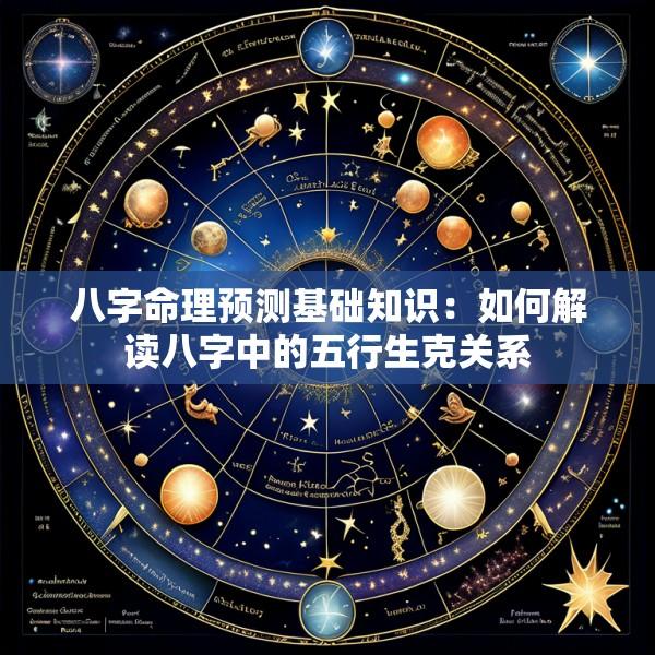 八字命理预测基础知识：如何解读八字中的五行生克关系