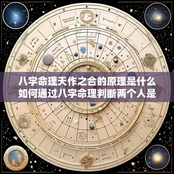 八字命理天作之合的原理是什么如何通过八字命理判断两个人是否是天作之合