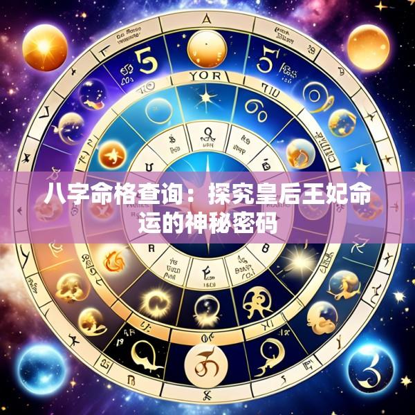 八字命格查询：探究皇后王妃命运的神秘密码