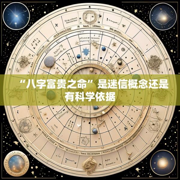 “八字富贵之命”是迷信概念还是有科学依据