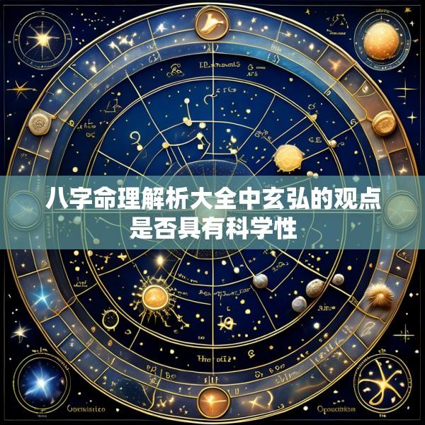 八字命理解析大全中玄弘的观点是否具有科学性