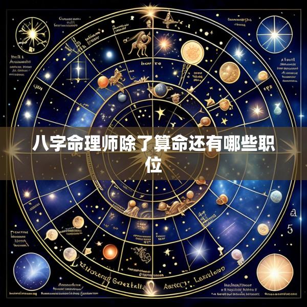 八字命理师除了算命还有哪些职位