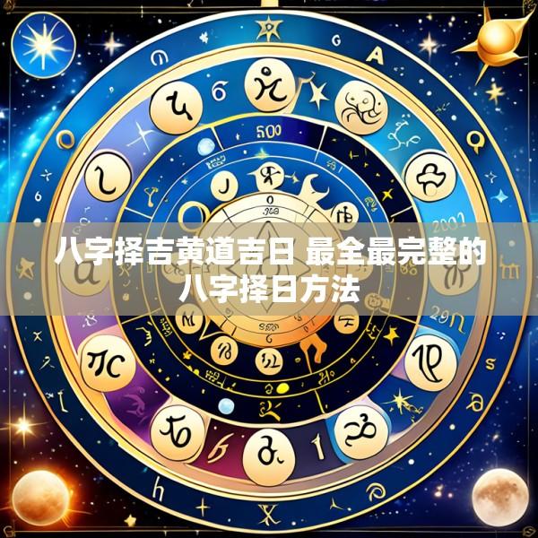 八字择吉黄道吉日 最全最完整的八字择日方法