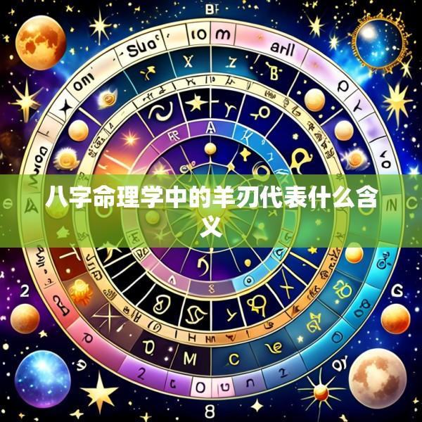 八字命理学中的羊刃代表什么含义