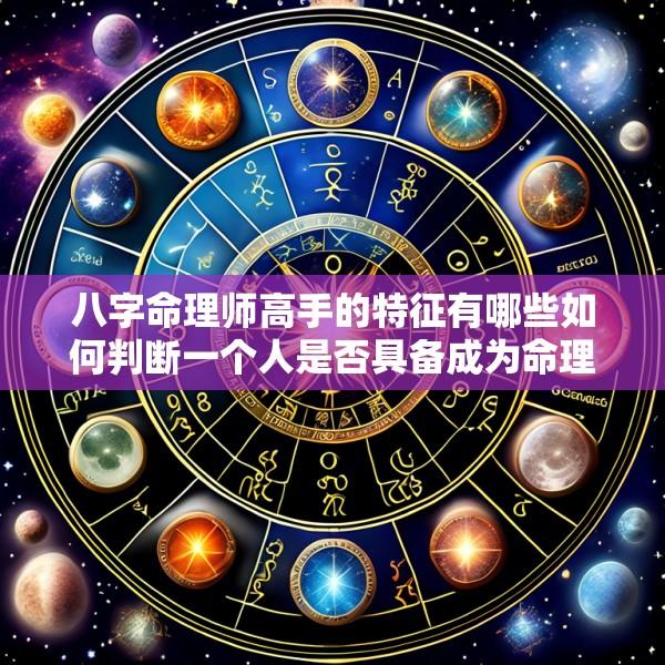 八字命理师高手的特征有哪些如何判断一个人是否具备成为命理师高手的特质