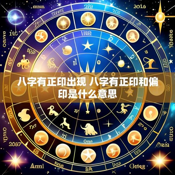 八字有正印出现 八字有正印和偏印是什么意思