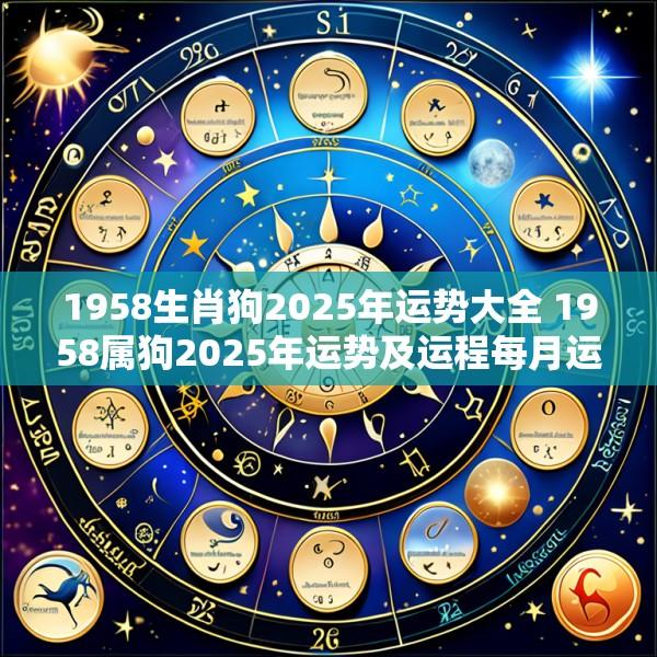 1958生肖狗2025年运势大全 1958属狗2025年运势及运程每月运程