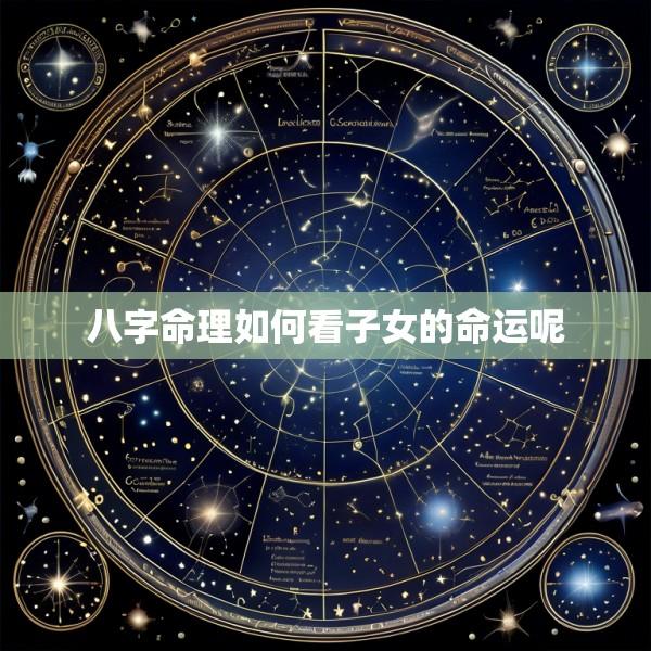 八字命理如何看子女的命运呢