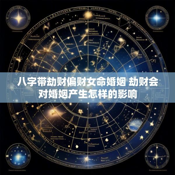 八字带劫财偏财女命婚姻 劫财会对婚姻产生怎样的影响
